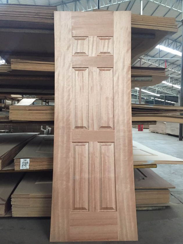 ξύλινα δέρματα πορτών πάχους HDF 4mm για τη διακόσμηση πορτών, μακράς διαρκείας χρόνος