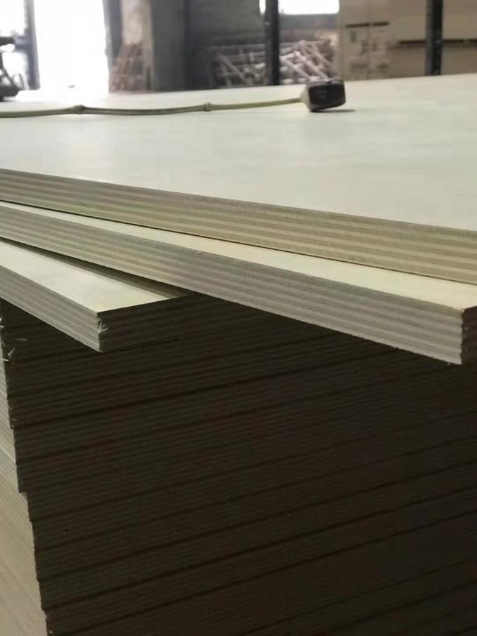 Αδιάβροχο λευκών κοντραπλακέ καπλαμάδων πυρήνων ξύλινο 1220*2440mm τυποποιημένο μέγεθος