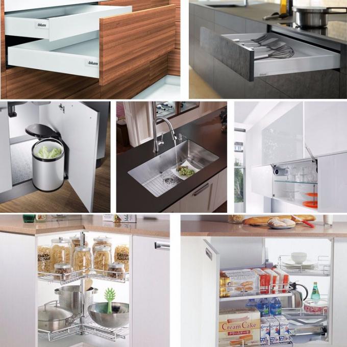 Prefab γραφεία κουζινών πινάκων μορίων ντουλαπιών πολυτέλειας με Precut Countertops γρανίτη